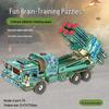 Wooden 3D Military Puzzle Model - Educational DIY Toy for Boys