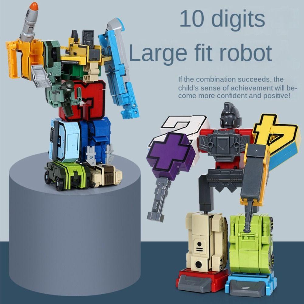 Number Bots 15 In 1 – Giocattoli Matematici Robot Deformabili In ABS, Set Di Trasformazione Numeri Per Imparare Giocando - 4