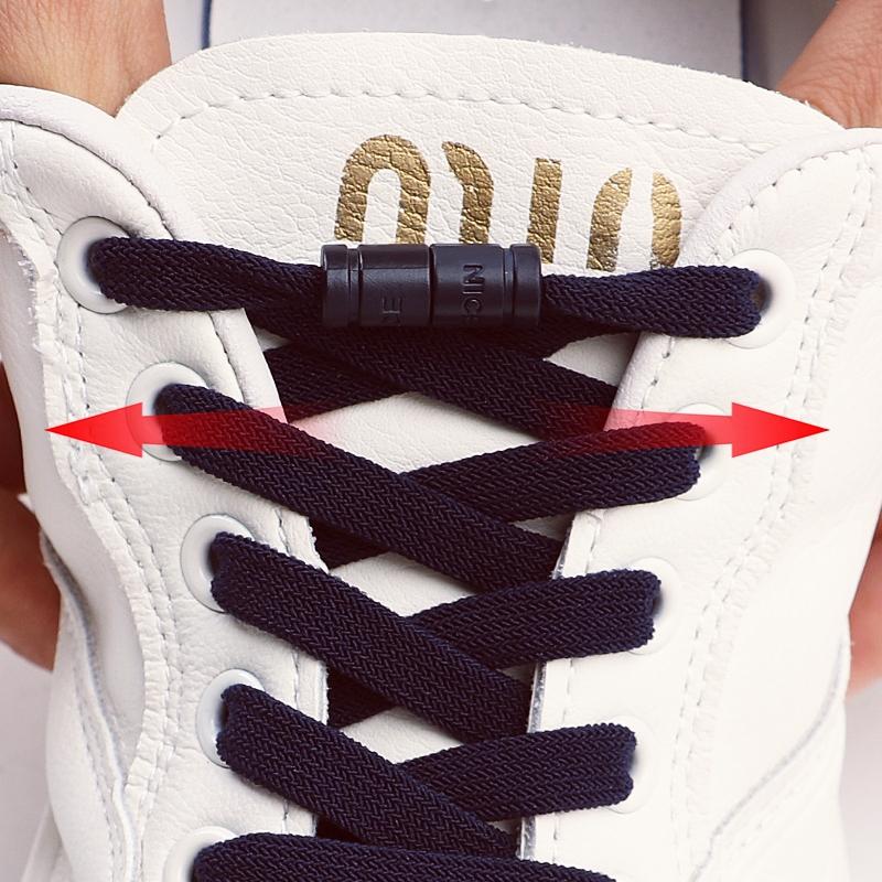 1 Paar Elastische Schoenveters zonder Strikken Capsule Gesp Schoenveters Sneakers Platte Schoenen veters zonder knopen Kinderen Volwassenen Schoenaccessoires