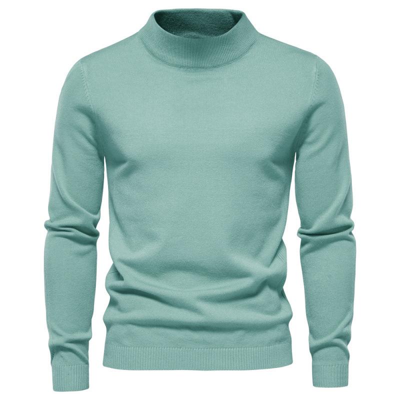 New O-neck Pullover Men's Sweater Casual Solid Color Warm Sweater Men Winter Fashion Slim Mens Sweaters 11 Colors