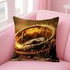 Movie L-Lord Of R-Rings Cushion Cover Natural Linen Pillow Case Double-Sided Print Decorative Sofa Pillowcase Home Decor Gift
