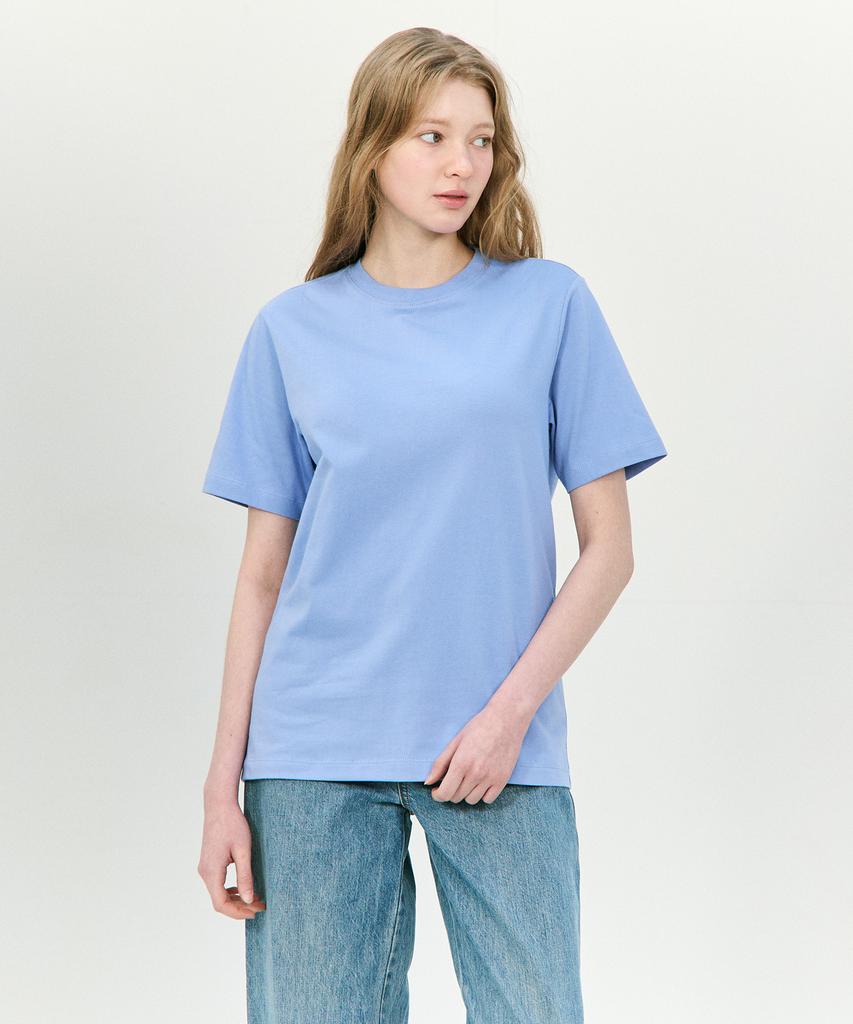 BASIC HOUSE Uni 20-Count Cotton Regular Fit Short Sleeve T-Shirt (5 Colors) Lats0115