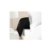 LOVELY HOME Set of 2 Bolster Cases 100% Cotton 85x185 Cm Black