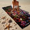 Koc Plażowy z Kolażem Postaci Fnaf, Super Miękka Mikrofibra, Prezent dla Niej/Niego, Urodziny, na Basen, Plażę, Podróż, Wystrój Domu, Prezenty dla Fanów
