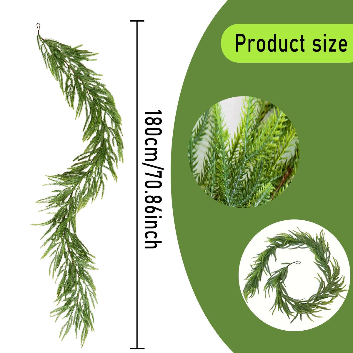 

Best Seller: Realistic Pine & Cypress Vine Rattan Christmas Greenery Home Decor
