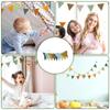 Pennant Banners Flags Nursery Garlands Triangular Bunting Flag Baby Shower Banners for Nursery Decors Birthday Party