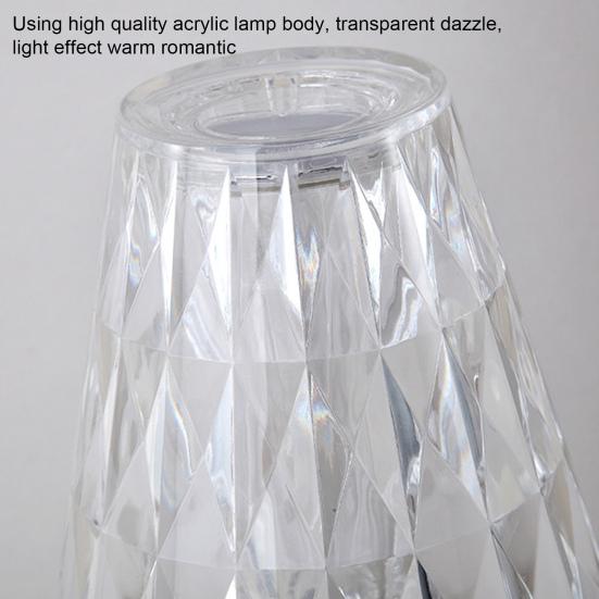 Table Lamp High Romantic LED Acrylic Brightness Adjustable Crystal Touch Control Atmosphere Night