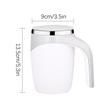 380ml Portable Automatic Magnetic Self-Stirring Cup Battery Operated Electric Mixing Cup For Coffee Milk