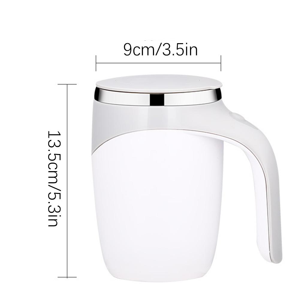 380ml Přenosný automatický magnetický míchací hrnek s bateriovým pohonem, elektrický míchací hrnek na kávu a mléko