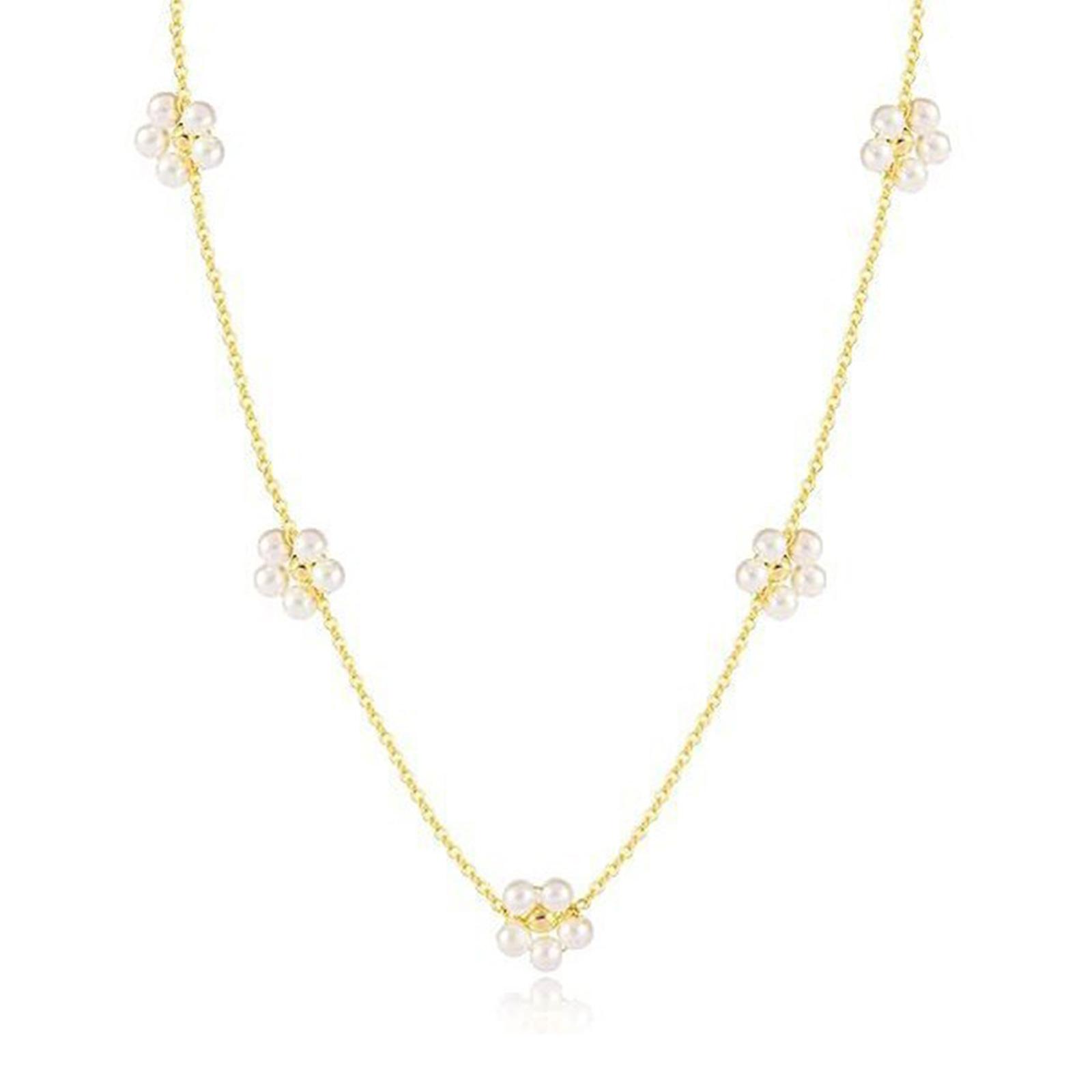 

Элегантное колье-чокер из жемчуга, стильное жемчужное колье-цветок, браслет-аксессуар, изысканное украшение для женщин 1 золотой