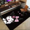 1pc Sanrio Kuromi Mermaid Printed Office Carpet Rectangle Rug Under The Table,Perfect Room Decor for Living Room, Bedroom, Kitchen, Non-slip Floor Mat