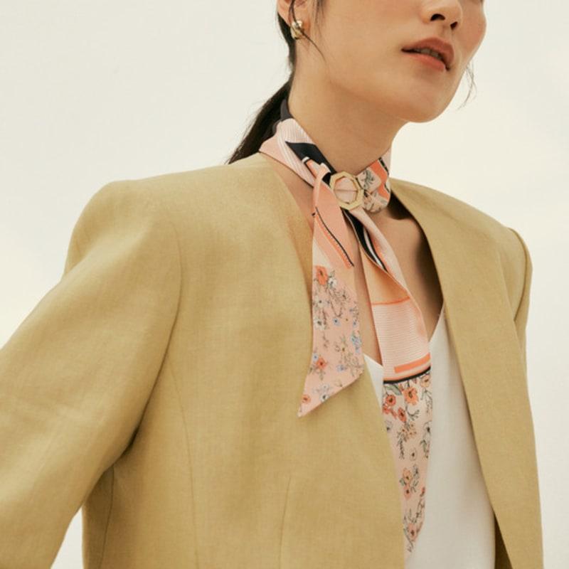 Saint Luxure Mini Twilly Scarf Blossom SL22SSTBL