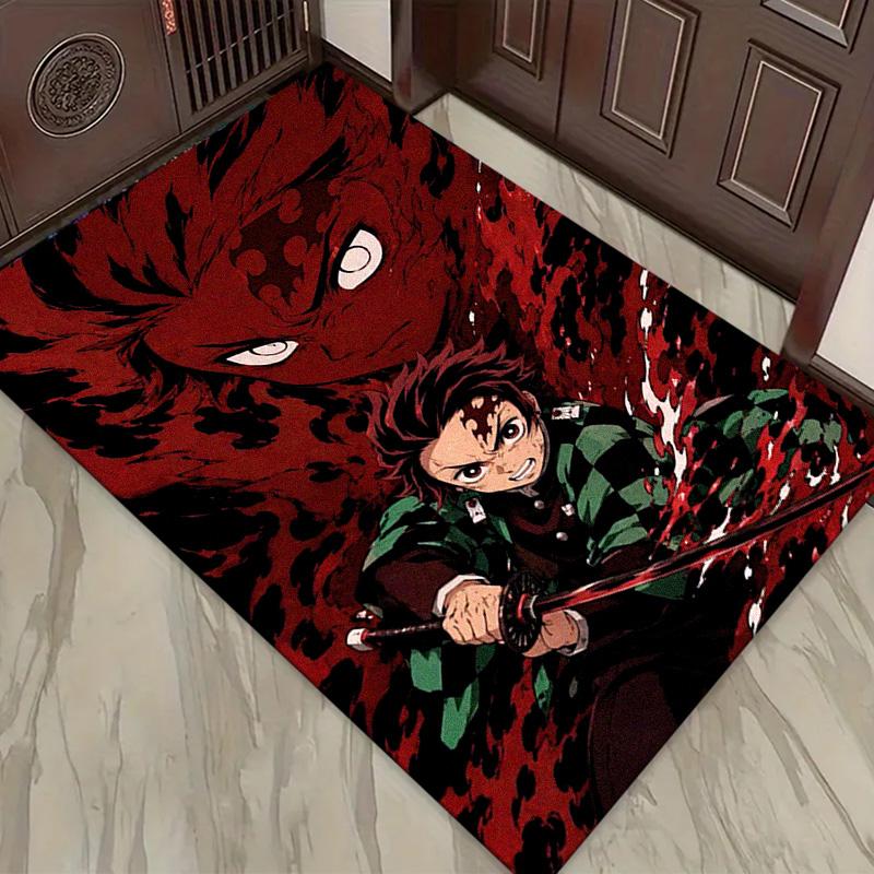 Demon Slayer Character Carpet Rug for Living Room Bedroom Home Sofa Decoration,Kids play Non-slip Floor Mat