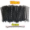 60/600pcs Black Straight Line Hair Clip U-shaped Needle Lady Hairpins Curly Wavy Grips Women Bobby Pins Styling Hair Accessories