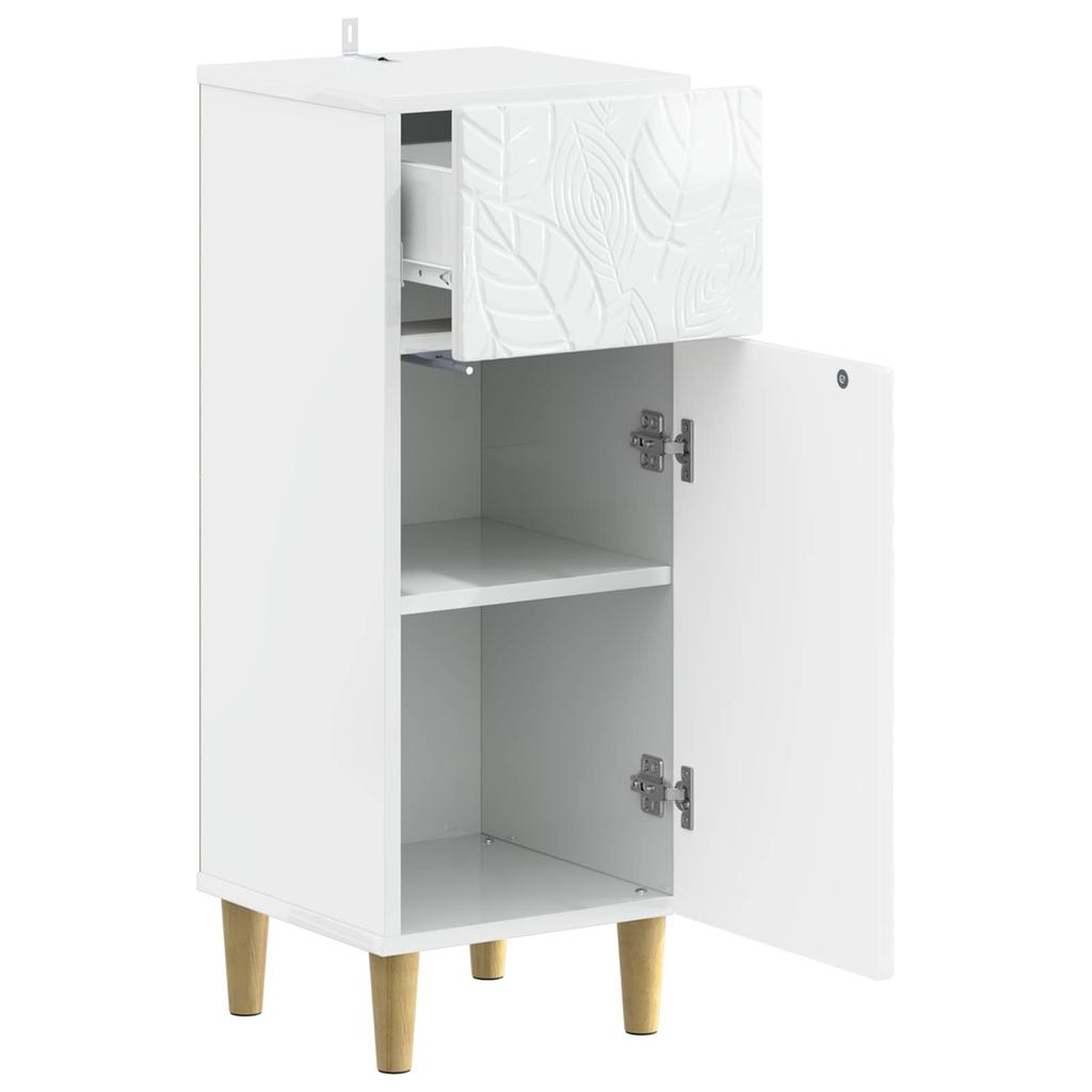 Bathroom Storage Cabinet DELFT High Gloss White