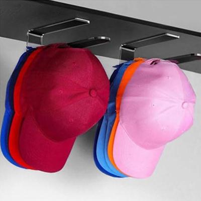 Wall Mounted Hat Rack Strong Adhesive Sticky Hat Storage Rack Multi-Purpose Hat Holder for Baseball Cap for Wall/Door/Closet