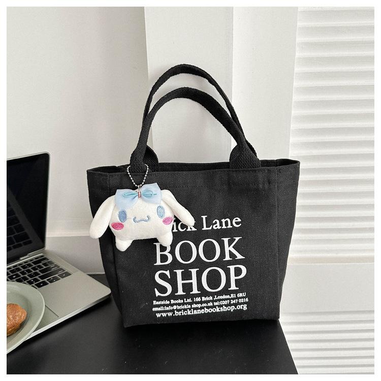 

Простая мини-сумка-ведро с ручкой снаружи, большая вместимость, холщовая сумка