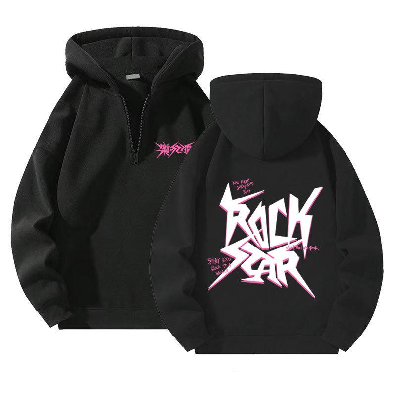 Reißverschluss-Hoodie für Männer und Frauen 1/4 Reißverschluss-Pullover Sweatshirt