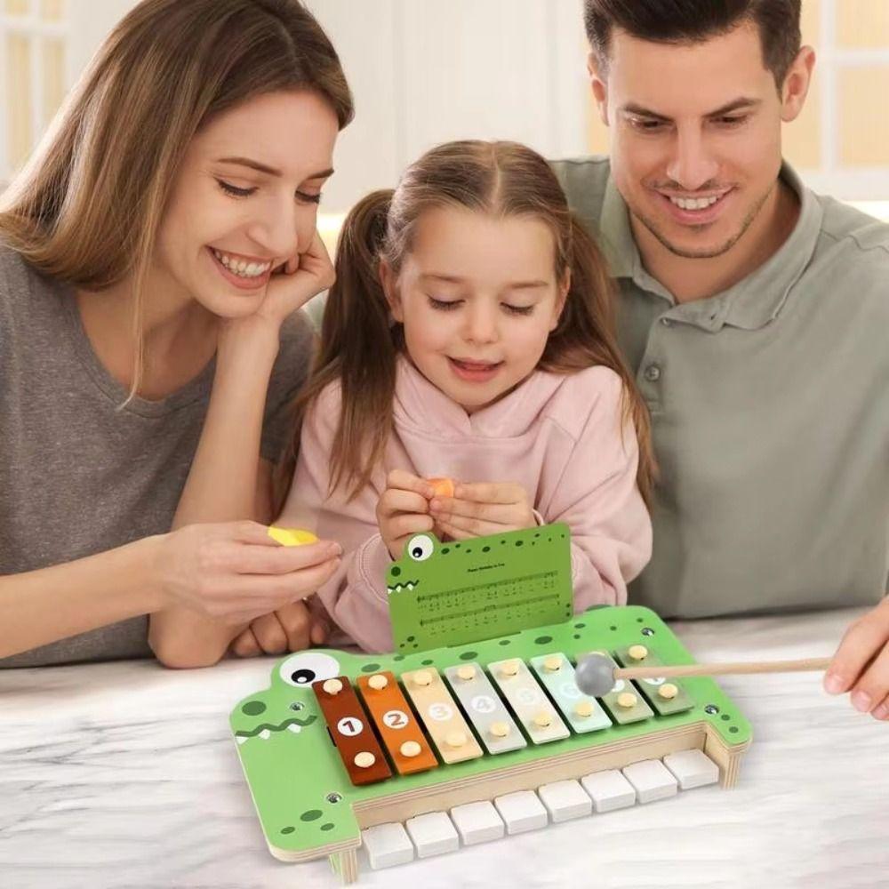 Musical Instruments Montessori Wooden Toys Percussion Xylophone Set for Toddlers Preschool Educational Gifts