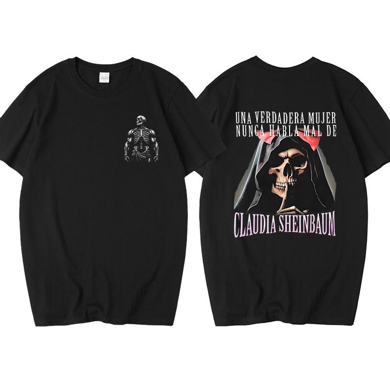 Funny Skeleton Calacas Chidas Gym Print Tshirts For Men Summer Short Sleeve Loose Cotton Tshirt Male Gym Oversized Tshirt Top