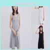 Elegantes Damen Lang Cami Stretch Tanktop Ärmelloses T-Shirt Bodycon Tunika Mini Kleid
