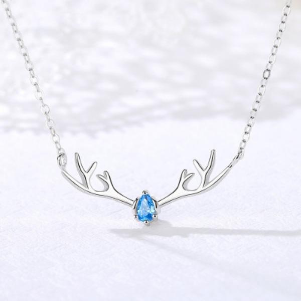 Japanese and Korean Creative Deer Horn Pendant - One Deer Has Your Necklace