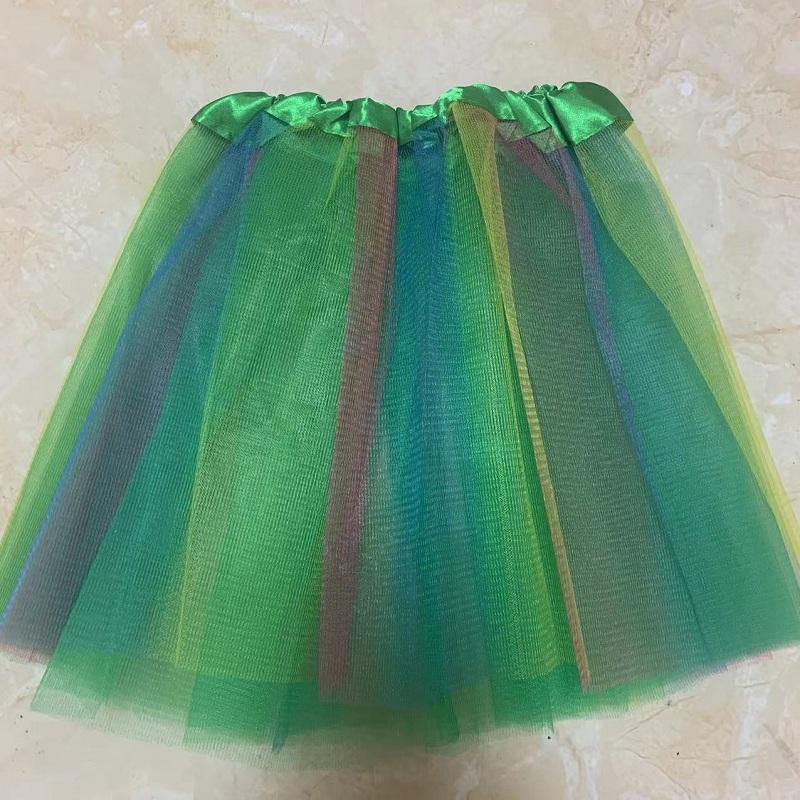 Mädchen Cheerleading Regenbogen Tutu Rock Kind Tanzparty Ballett Tüll Tutu Rock 3 Lagen Prinzessin Geburtstagsparty Geschenk 2-8 Jahre