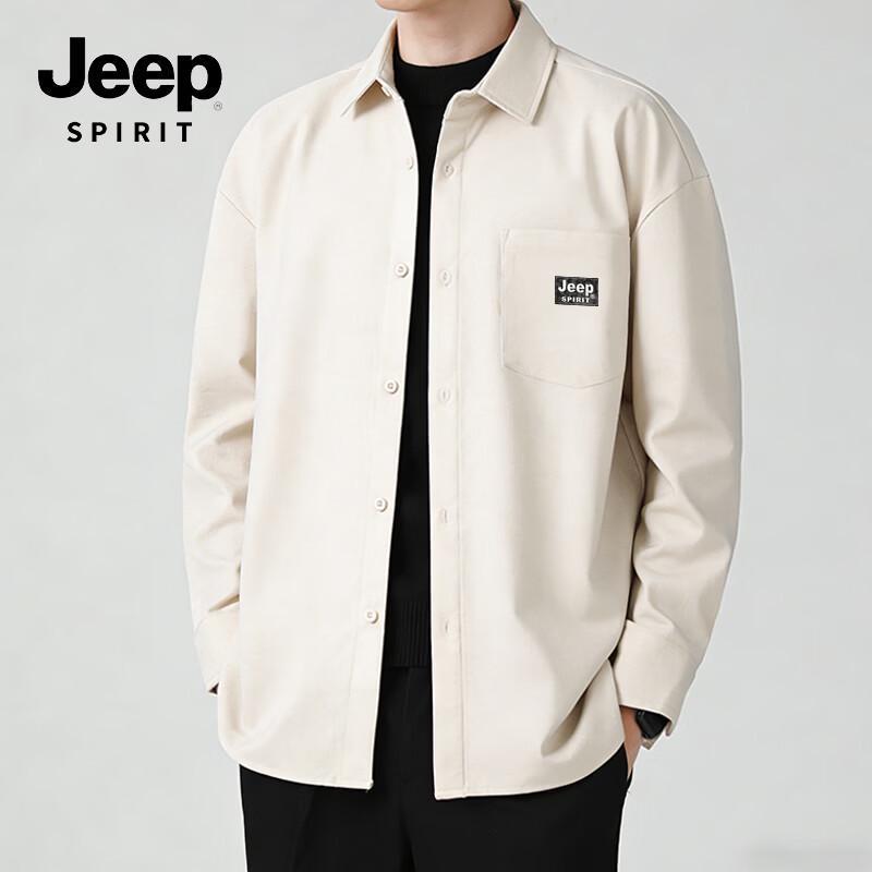 

JEEP SPIRIT Men s Cotton-Blend Long-Sleeve Shirt 3XL