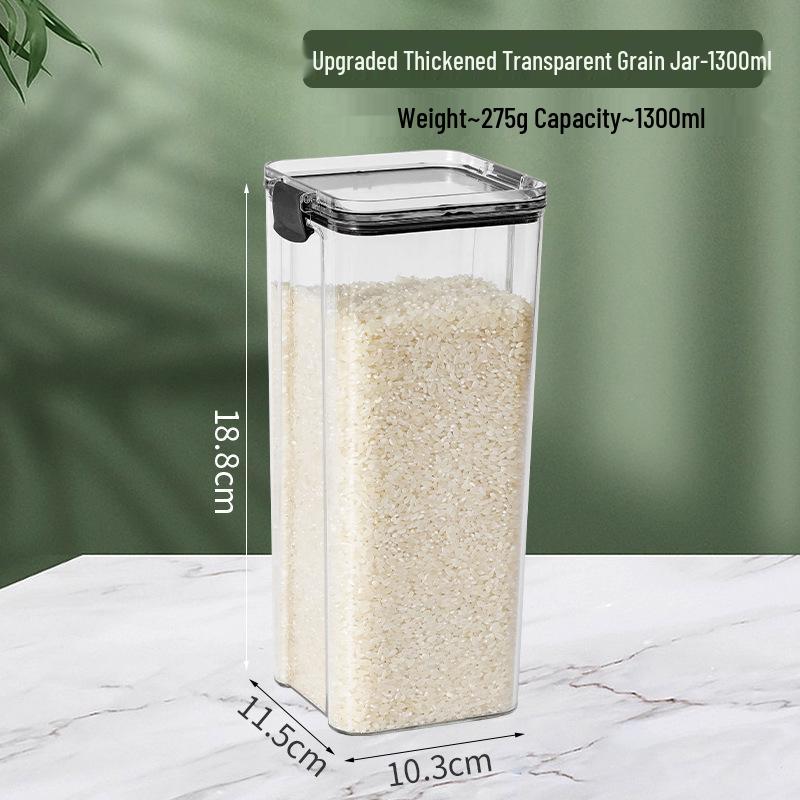 Dopamine Snacks Transparent Storage Jar for Candy, Grains, Tea, Candied Peel, Sugar, and Coffee Beans