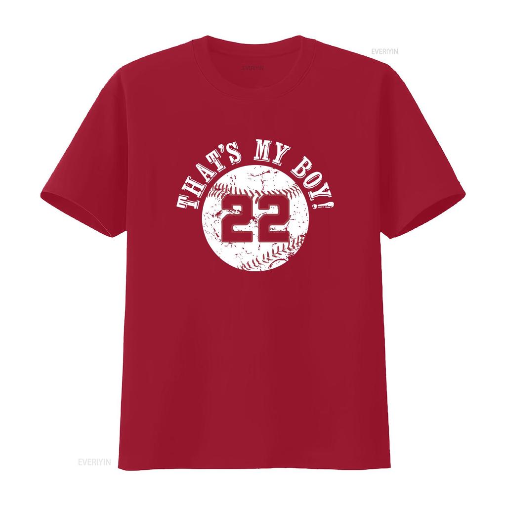 Unique That s My Boy 22 Baseball Player Mom or Dad s T Shirt vintage Washed Breathable homme fashion Stylish Versatile Soft