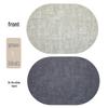 Nordic Oval Fabric Texture Placemat - Waterproof, Oilproof, Heat Insulation, Anti-Scald Mat 