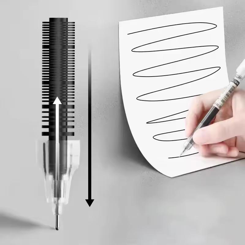 New High Quality Needle Type Gel Pens Straight Liquid Ballpoint Pen Stationery School Office Supplies Writing