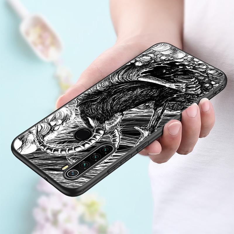 Pentagram 666 Demonic Satanic Silicone Phone Case For Xiaomi Redmi Note 11 10 9 8 Pro 11T 10T 10S 9S 8T 9 9A 9C 9T Black Cover