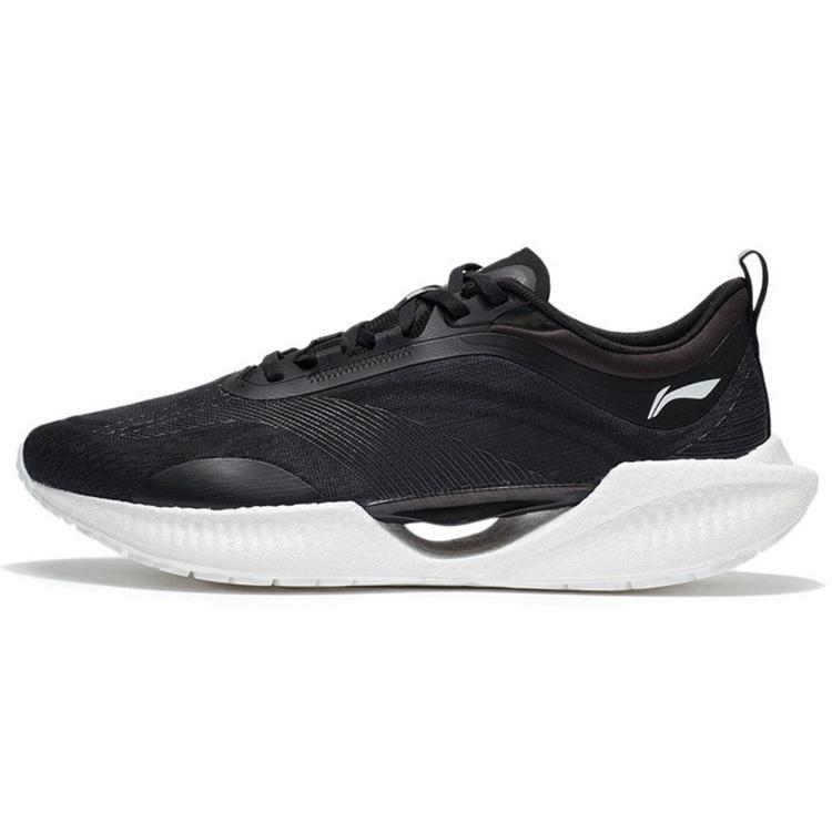 LiNing Super Light 19 Cushioning Anti Slip And Wear Resistant Reflective Low Top Casual Running Shoes Men's Black ARBS001-8