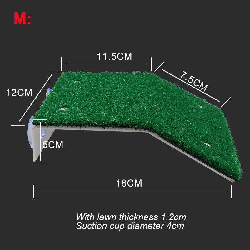 Turtle Basking Platform Resting Simulation Habitat Lawn Ramp Tortoise Dock Floating Island Reptile Terrarium Aquarium Accessory