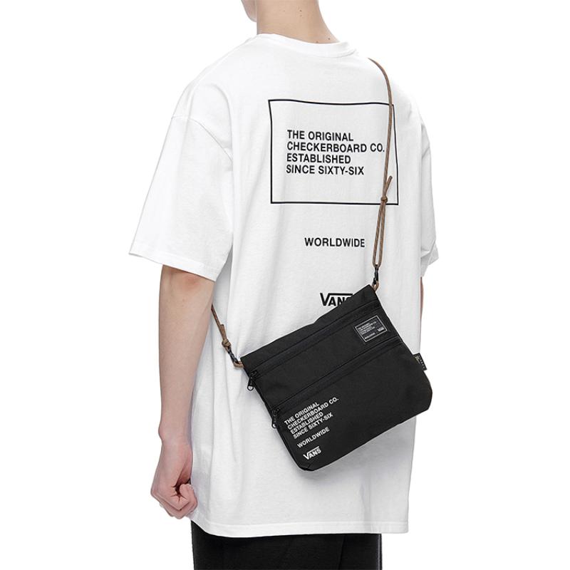 Vans Polyester Shoulder Bag Unisex Black Vans VN0A4BQFBLK1