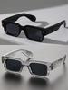 1PC Plastic Geometric Frame Fashion Decorative Glasses DailyTravel Driving