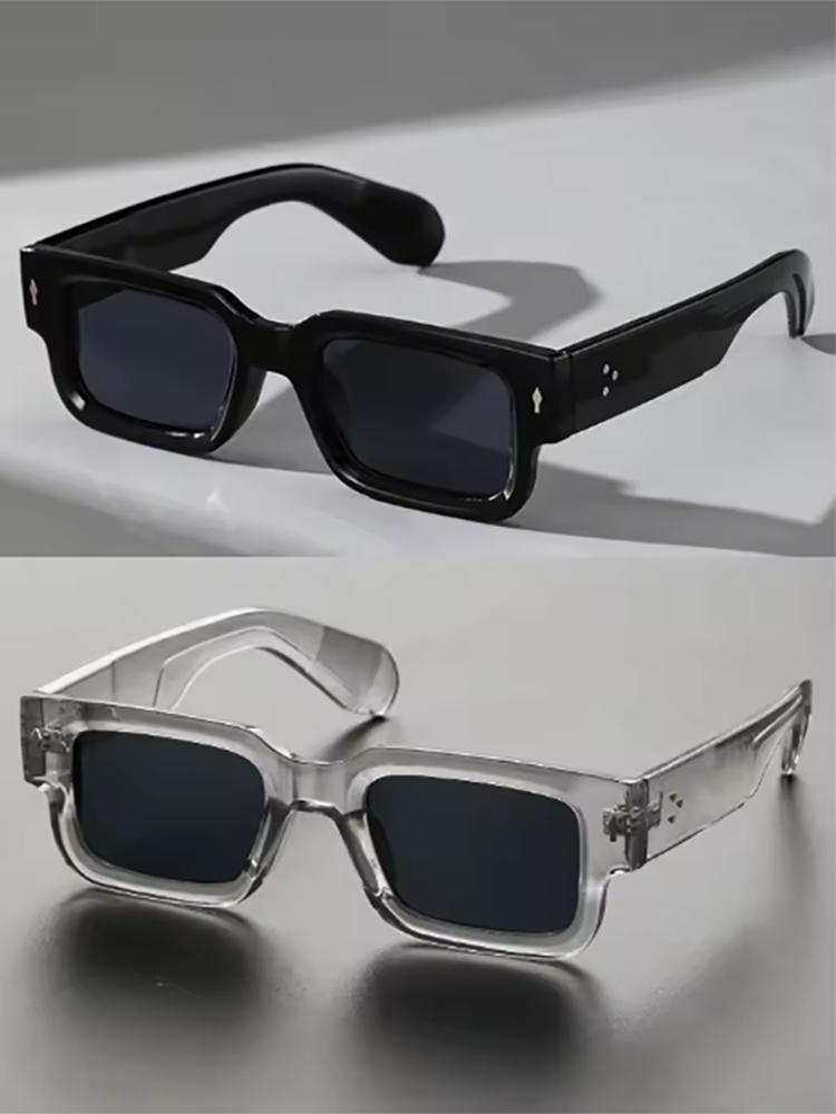 1PC Plastic Geometric Frame Fashion Decorative Glasses DailyTravel Driving