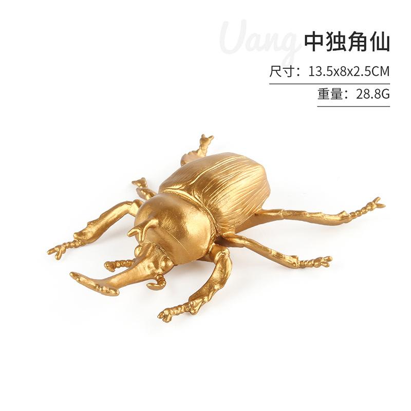 Simulated Insect Animal Model Gold Edition Mini Monarch Fairy Scorpion Bee Insect Set Toy