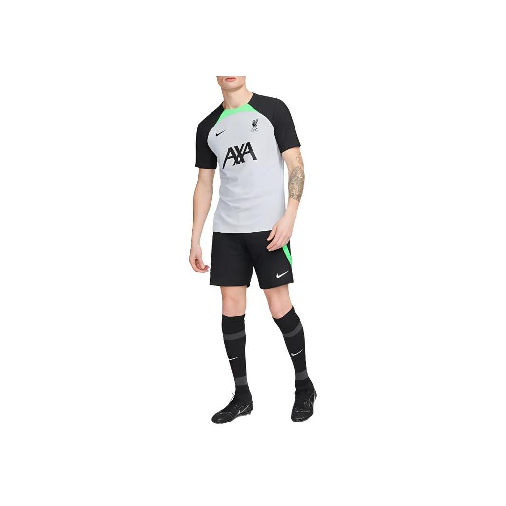 Nike Dri-FIT Liverpool Football Club Moisture-Wicking Cool Comfortable Crew Neck Short Sleeve Football Shirt Men tops Wolf-Grey DX2891-013