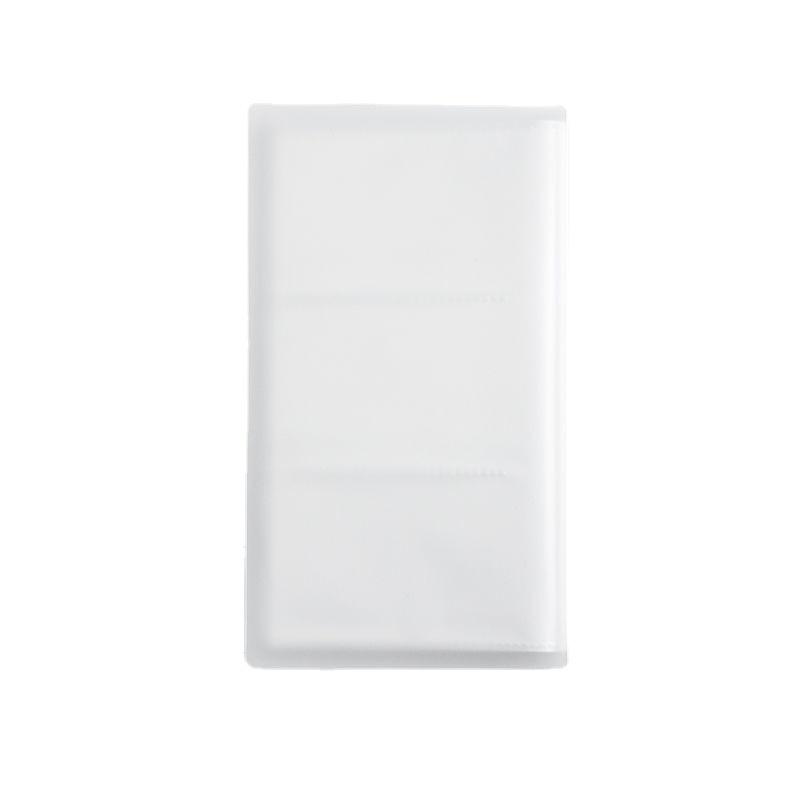 Card Album for Photos, Business Cards, Tickets - Frosted Transparent, 3-6 Inch Sizes