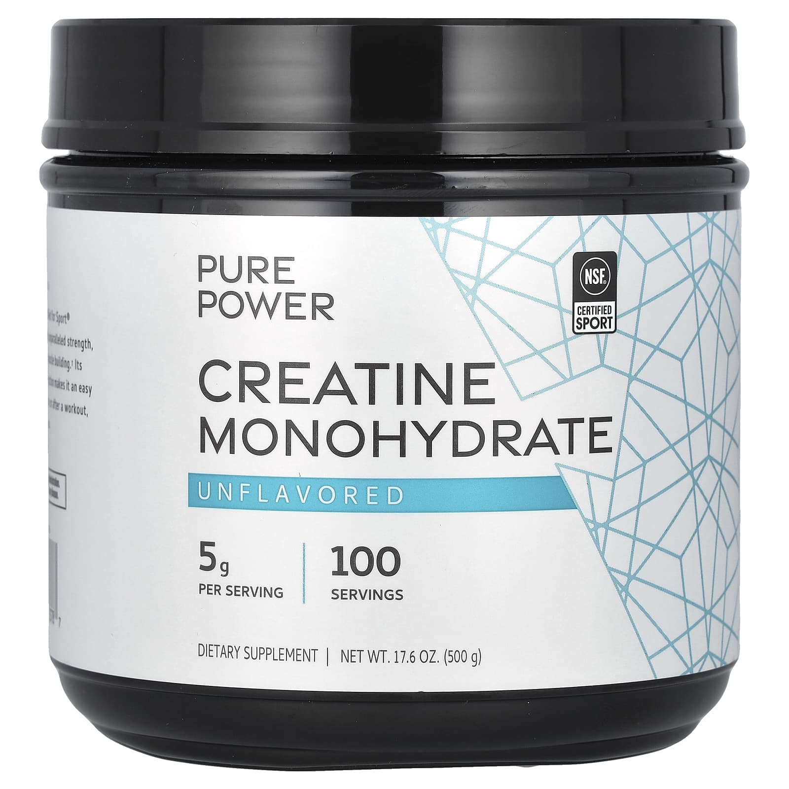

Dr. Mercola, Pure Power, Creatine Monohydrate, Unflavored, 500G (17.6Oz)