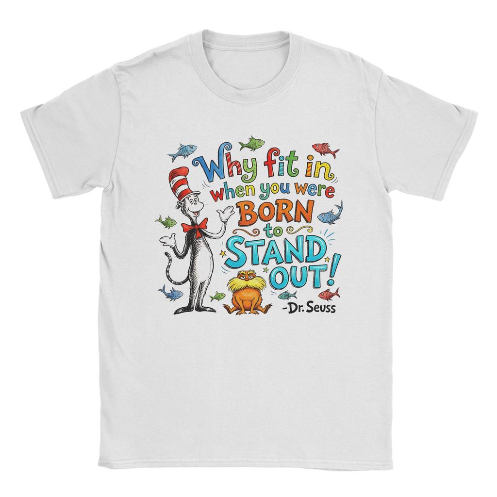 Unisex Women Graphic Printed Cartoon Thing 1 Thing 2 Buddies reading day  Tee T Shirt Cotton  Tshirts Clothes