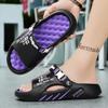 New Men's Slippers Indoor Outdoor Sandals Beach Massage Comfortable Soft Slides Casual Shoes Home Men's Sandals Big Size 46 47