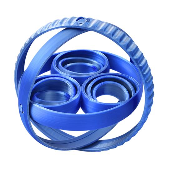 

3D-друкована обертова кулька для зняття стресу та тривоги Портативна подорожі Fidget Spinner Ring Діти Підлітки Дорослі Спіральна шестерня Сфера Іграшка Подарунок на день народження