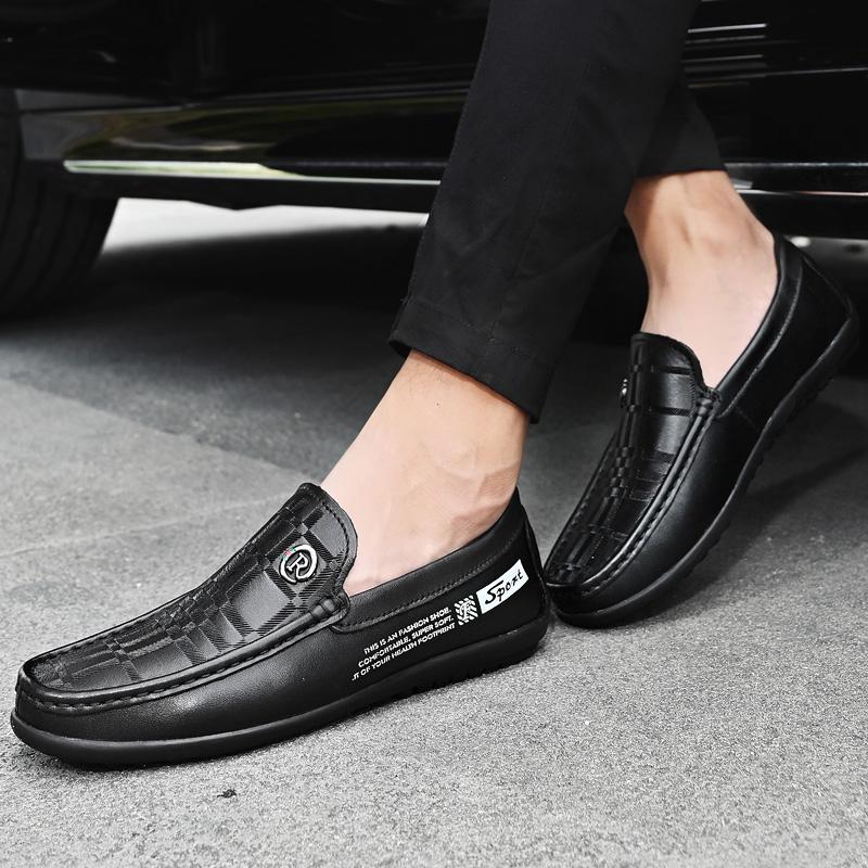 Loafers Läderskor för Män Golf Arbete Business Herrskor Spegel Lyxskodon Designer Skate Cricket Stilfull Casual Platt Sko