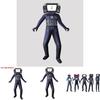 Skibidi Toilet Wave Audio Tv Man Kids Cosplay Outfit Made Of Milk Silk For Seasonal Wear
