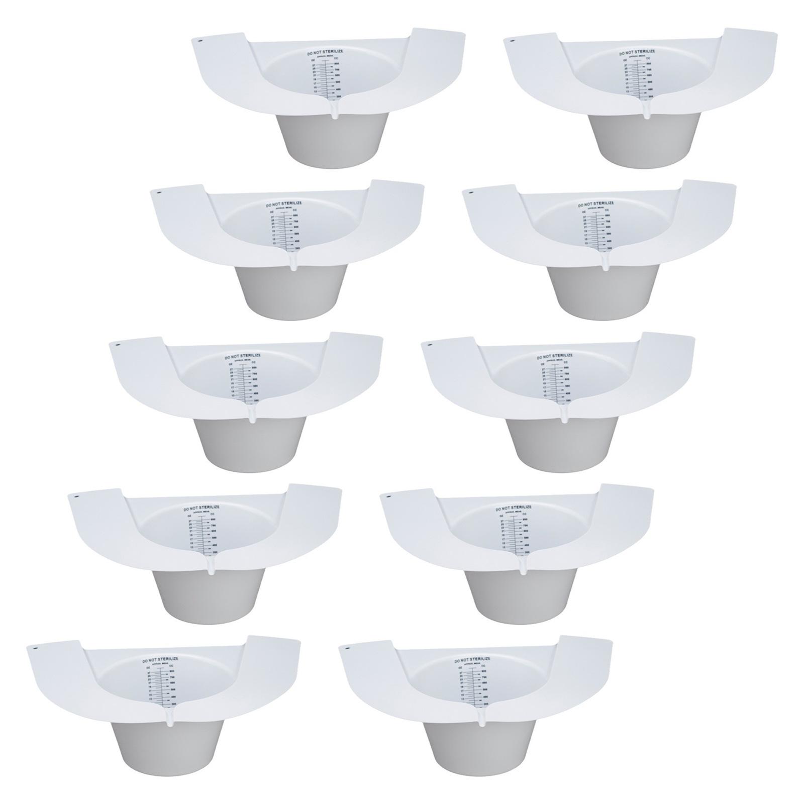 

10 шт. Колпачки для сбора образцов мочи с удобным сливом, Стаканчики для образцов, Колпачки для сбора мочи со шкалой для измерения, набор для туалетов