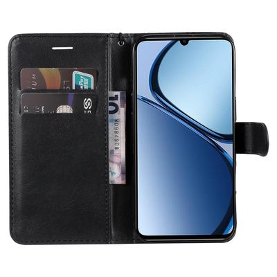 For Realme Note 60x 4G/C63 4G/C61 4G Case Solid Color Leather Mobile Cover Wallet Stand with Strap