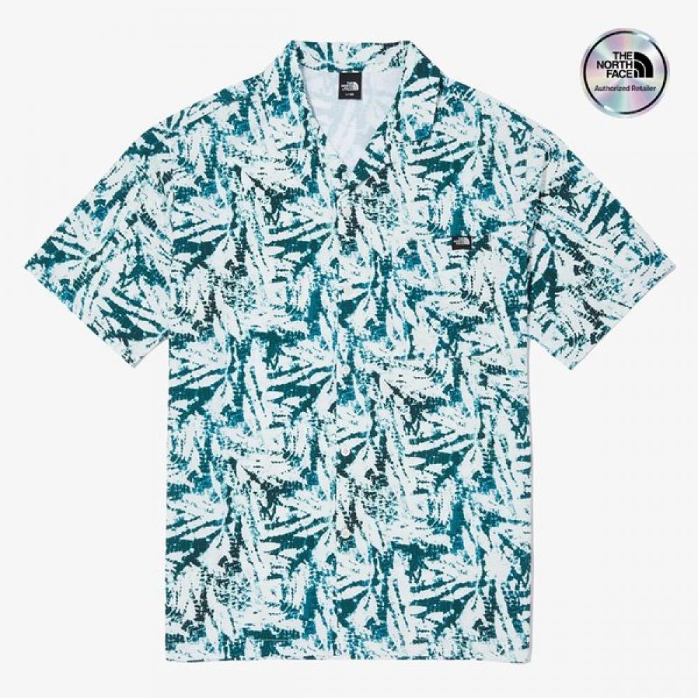 The North Face Men S SunSet cruiSe Short Sleeve Shirt nh8Sq14c DARK GREEN/090